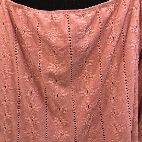 NWT | Vibe Sportswear Babydoll Eyelet Long Sleeved Mini Dress - Picture 6 of 13